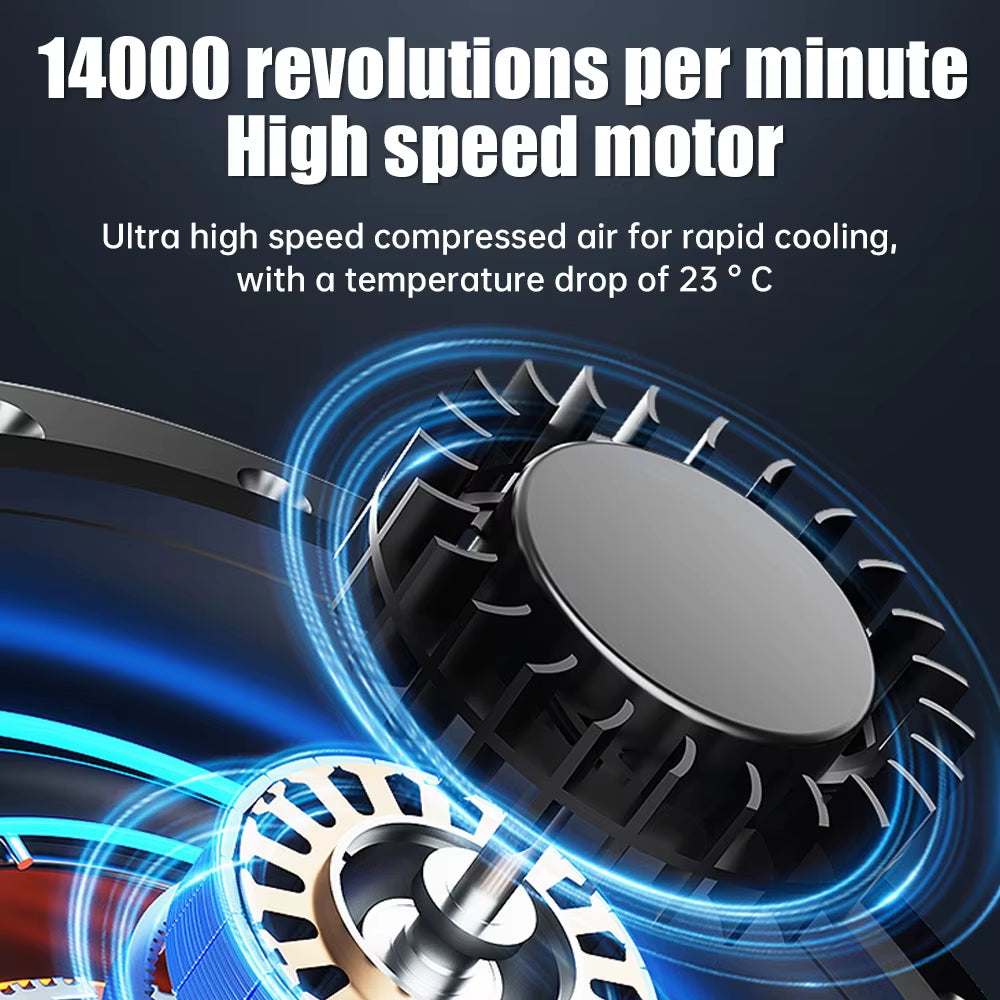 Waist Mounted Electric Fan 4000Mah Rechargeable anti Drop Shock Absorption Fan Portable Bladeless Flashlight Hanging Neck Fans