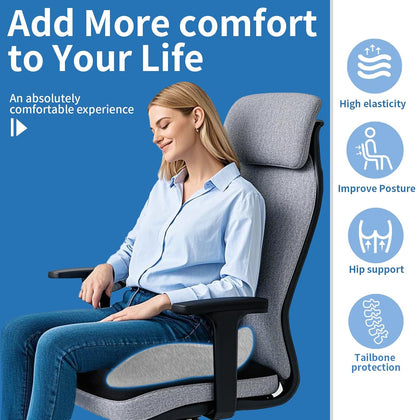 ComfortCush Ergonomic Seat Cushion